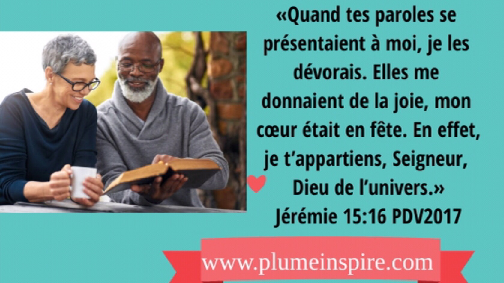 Verset du jour : Jérémie 15: 16